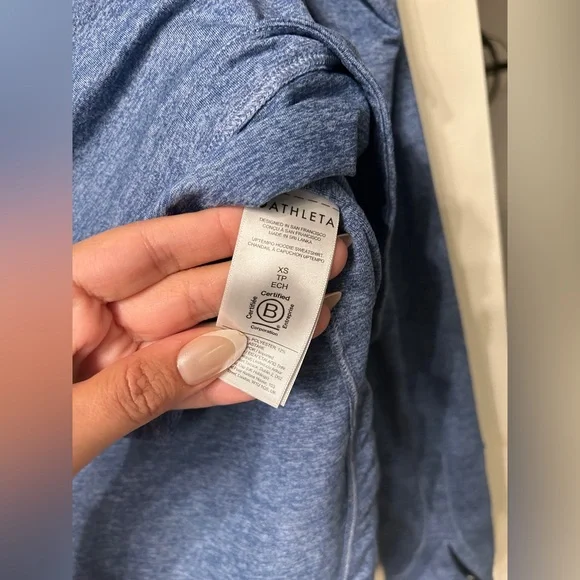 Athleta Uptempo Hoodie Blue- XS - Picture 8 of 8
